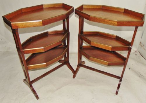 Pair French Mahogany Etageres Circa1930
