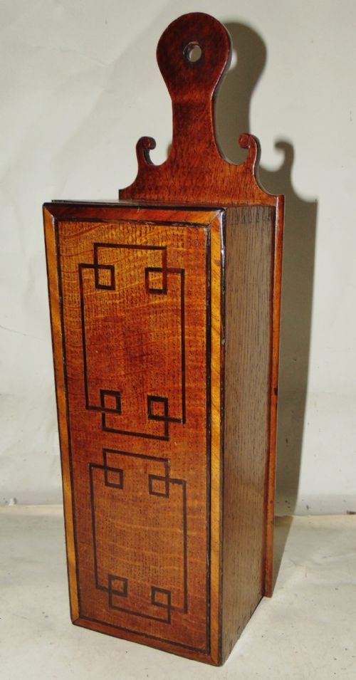 Georgian Oak Candle Box Circa 1790