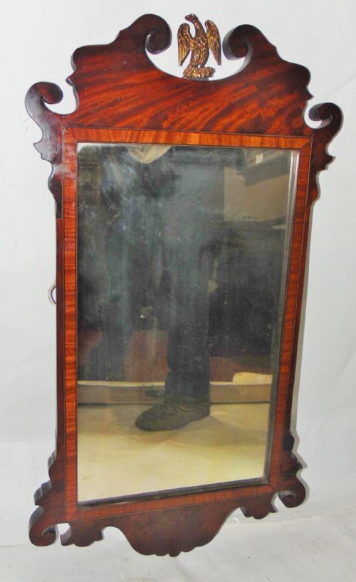 Antique Mahogany Federal Mirror Circa 1850