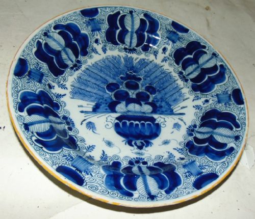 Dutch Delft Charger Circa 1800