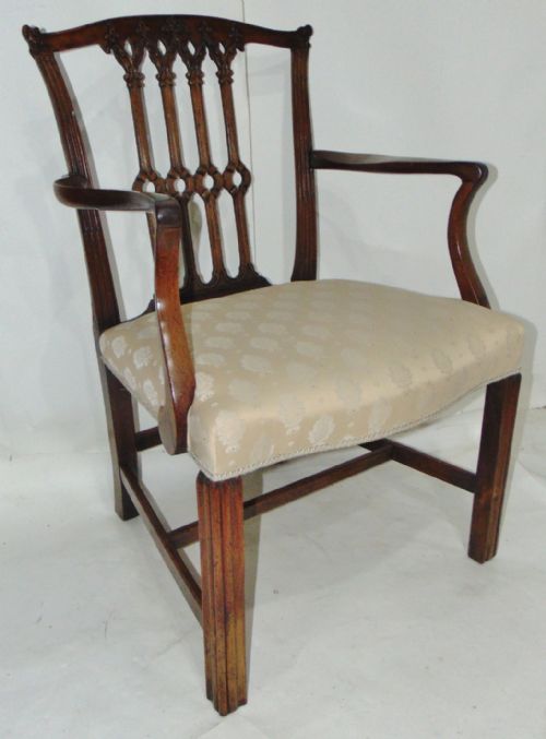 George III Mahogany Elbow Chair Circa 1760
