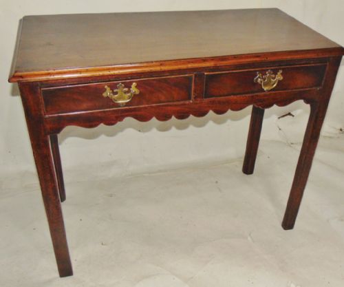 Georgian Mahogany Two Drawer Side Table Circa 1785