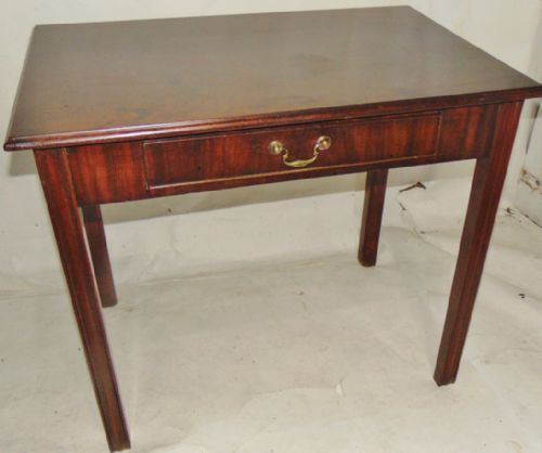 George III Mahogany Single Drawer Side Table Circa 1765