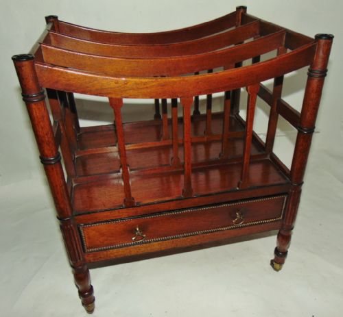 Georgian Mahogany Canterbury Circa 1820