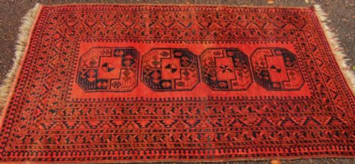 Antique Afghan Rug Circa 1930