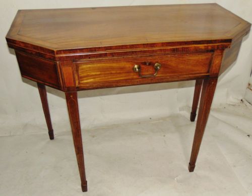 Scottish Sheraton Mahogany Tea Table Circa 1795