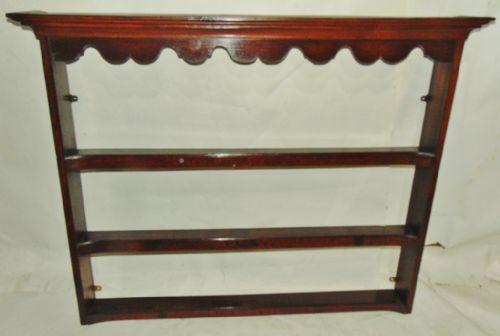 Georgian Oak Hanging Delft Rack Circa 1760