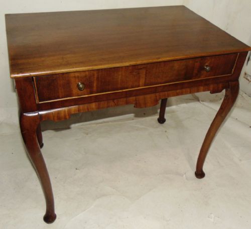 George II Red Walnut Side Table Circa 1750
