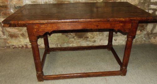 Early Oak Refectory Table Circa 1670