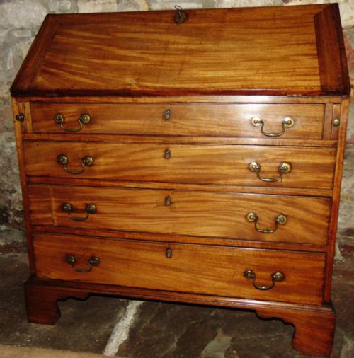 George III Mahogany Bureau Circa 1770