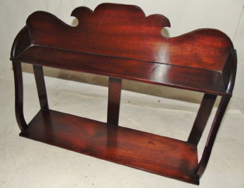 Set Georgian Mahogany Hanging Shelves Circa 1800