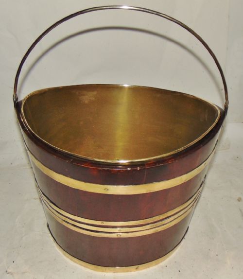 Georgian Mahogany Brass Bound Bucket Circa 1790