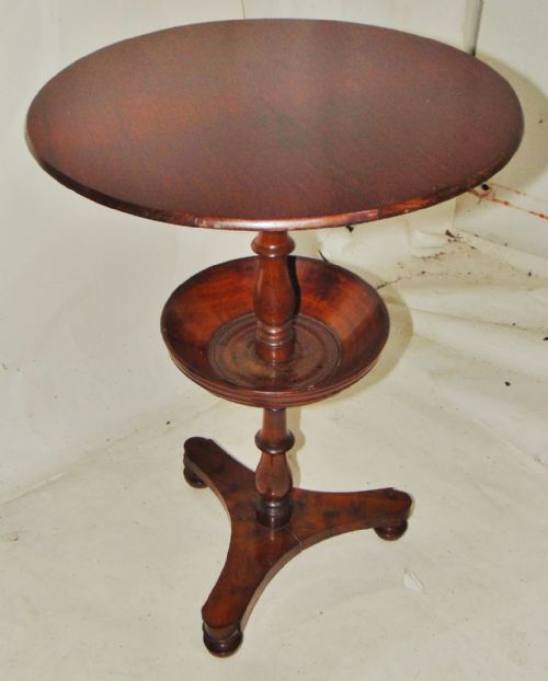 Regency Mahogany Pedestal Table with Under Tray Circa 1825