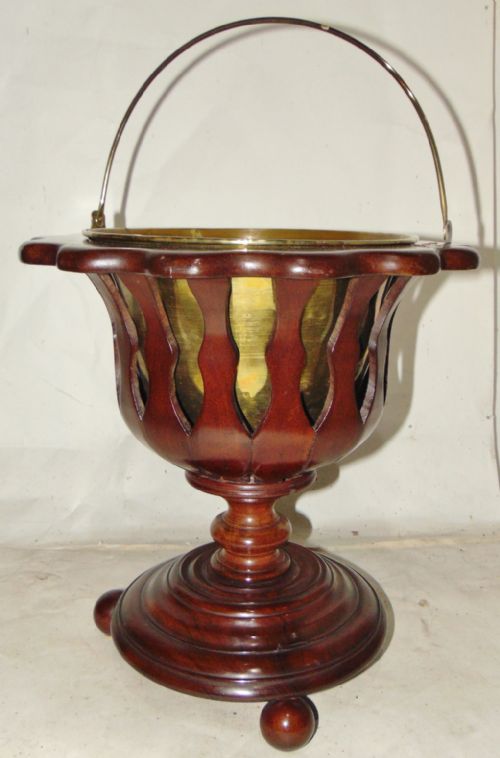 Dutch Mahogany Tulip Shaped Jarfiniere Circa 1820