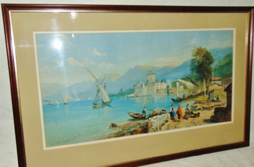 Italian Lakes by T.f.rowbottom Circa 1870