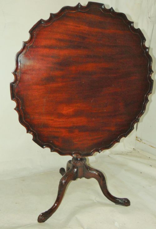 George III Mahogany Piecrust Tripod Table Circa 1765