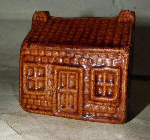 Victorian Treacle Glazed Cottage Money Box Circa 1870