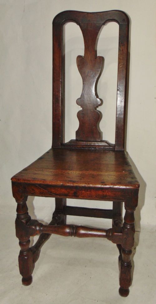 Early Oak Side Chair Circa 1700
