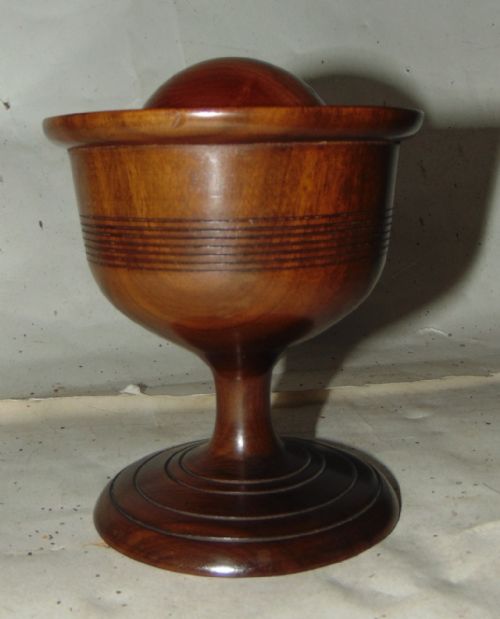 Georgian Mahogany Cup + Ball Circa 1820