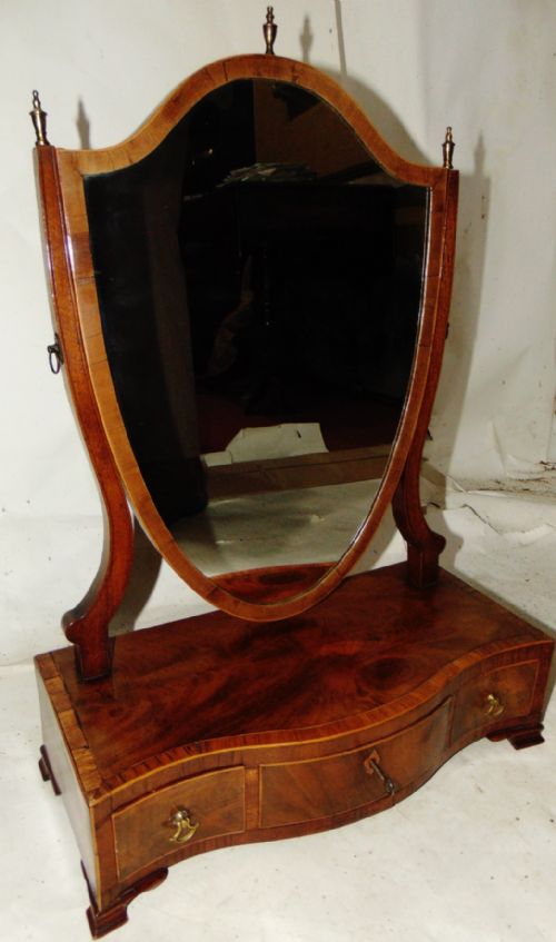 Sheraton Mahogany Toilet Mirror Circa 1790