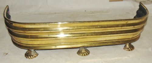 Small Regency Brass Fender Circa 1820