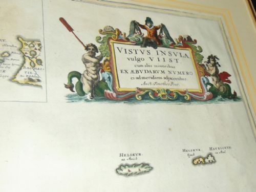 BLAEU MAP OF UIST SCOTLAND 1654 - ADDITIONAL PHOTO 1