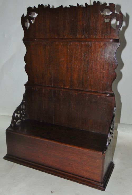 Georgian Oak Hanging Spoon Rack Circa 1740