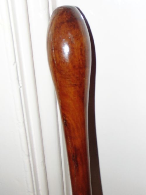 ANTIQUE HARDWOOD WALKING STICK CIRCA 1890 - ADDITIONAL PHOTO 1