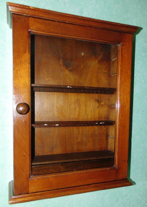 Antique Mahogany Hanging Cabinet Circa 1880