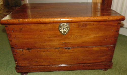 Small Georgian Cherry Coffer Box Circa 1780