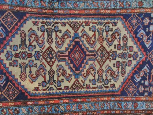 ANTIQUE PERSIAN HAMADAN RUG CIRCA 1920 - ADDITIONAL PHOTO 4
