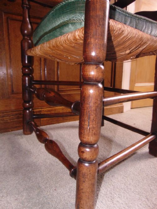 NEW ENGLAND USA CHERRYWOOD ARM CHAIR CIRCA 1770 - ADDITIONAL PHOTO 6