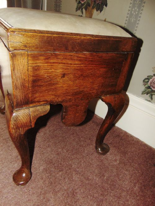 GEORGE II OAK COMMODE STOOL CIRCA 1745 - ADDITIONAL PHOTO 4