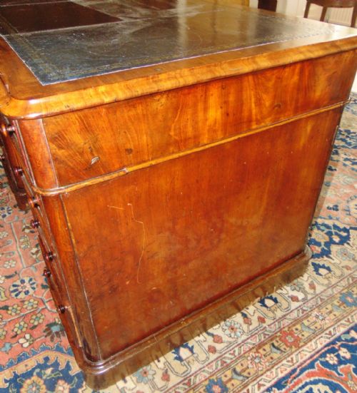 LATE REGENCY MAHOGANY PARTNER'S DESK CIRCA 1830 - ADDITIONAL PHOTO 4