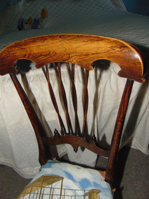 REGENCY SIMULATED ROSEWOOD CHILD'S CHAIR CIRCA 1830 - ADDITIONAL PHOTO 1