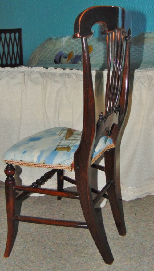 REGENCY SIMULATED ROSEWOOD CHILD'S CHAIR CIRCA 1830 - ADDITIONAL PHOTO 3