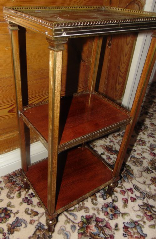 EMPIRE MAHOGANY ETAGERE CIRCA 1860 - ADDITIONAL PHOTO 1