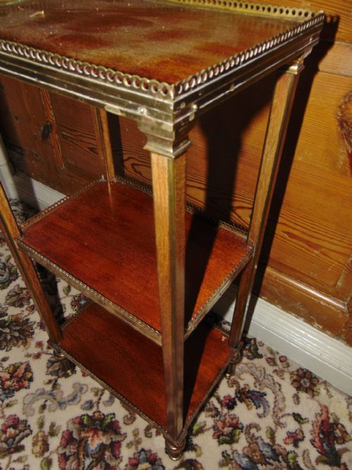 EMPIRE MAHOGANY ETAGERE CIRCA 1860 - ADDITIONAL PHOTO 2