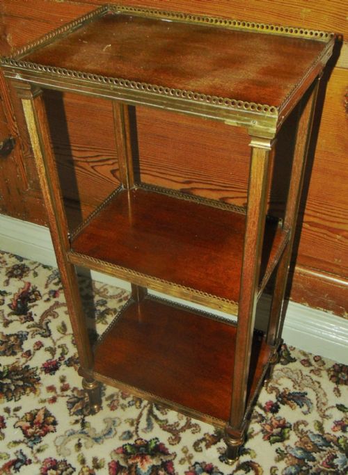 EMPIRE MAHOGANY ETAGERE CIRCA 1860 - ADDITIONAL PHOTO 4