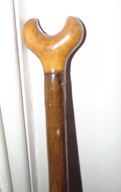 VICTORIAN THUMB STICK CIRCA 1890 - ADDITIONAL PHOTO 2