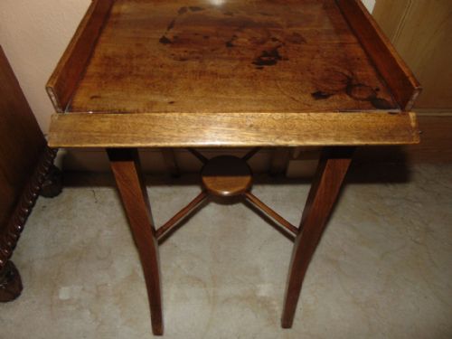 SCOTTISH GEORGIAN MAHOGANY BEDSIDE TABLE CIRCA 1800 - ADDITIONAL PHOTO 1