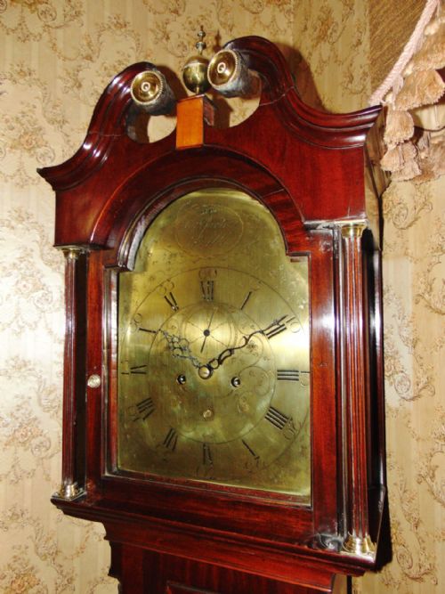 PERTH SCOTTISH GEORGIAN MAHOGANY LONGCASE CLOCK 1800 - ADDITIONAL PHOTO 1