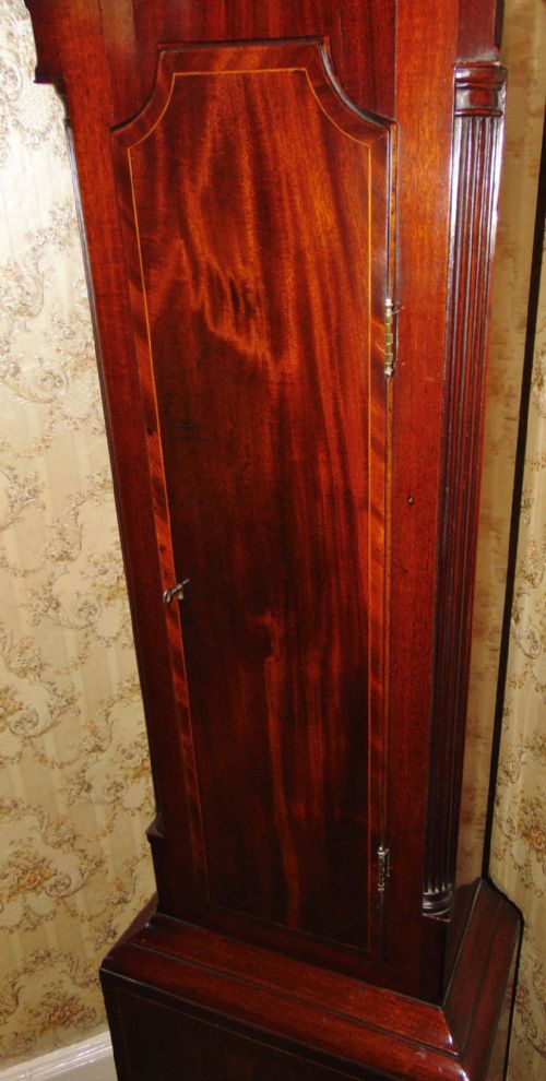 PERTH SCOTTISH GEORGIAN MAHOGANY LONGCASE CLOCK 1800 - ADDITIONAL PHOTO 3