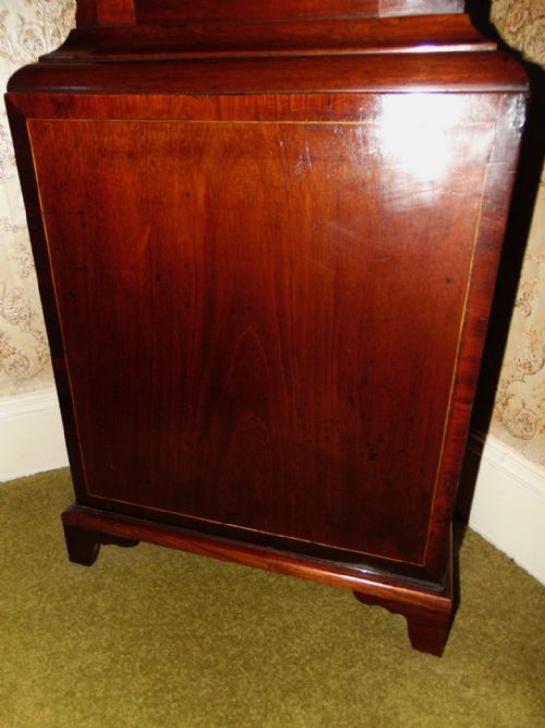 PERTH SCOTTISH GEORGIAN MAHOGANY LONGCASE CLOCK 1800 - ADDITIONAL PHOTO 4