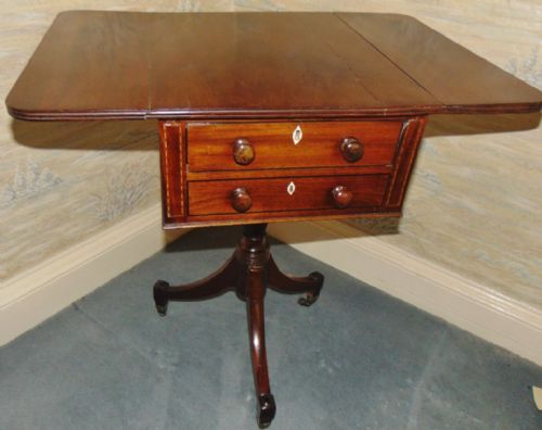 SCOTTUSH GEORGIAN MAHOGANY DROP FLAP TABLE CIRCA 1810