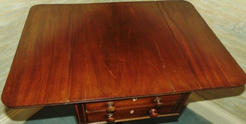 SCOTTUSH GEORGIAN MAHOGANY DROP FLAP TABLE CIRCA 1810 - ADDITIONAL PHOTO 1