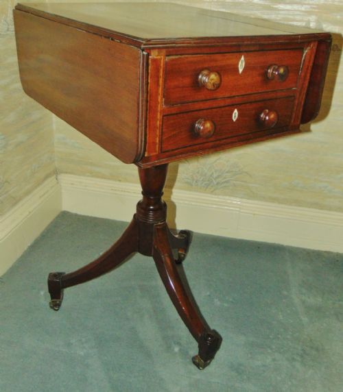 SCOTTUSH GEORGIAN MAHOGANY DROP FLAP TABLE CIRCA 1810 - ADDITIONAL PHOTO 3