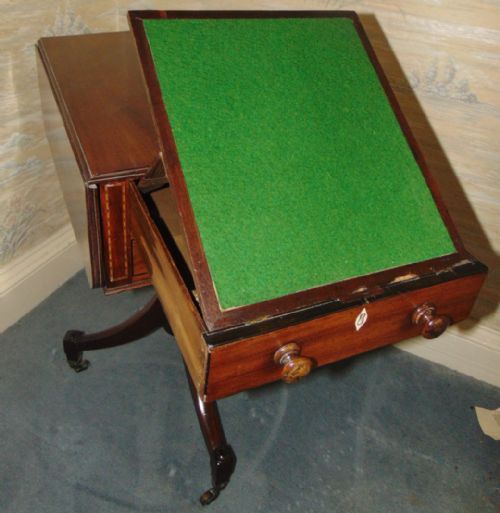 SCOTTUSH GEORGIAN MAHOGANY DROP FLAP TABLE CIRCA 1810 - ADDITIONAL PHOTO 4