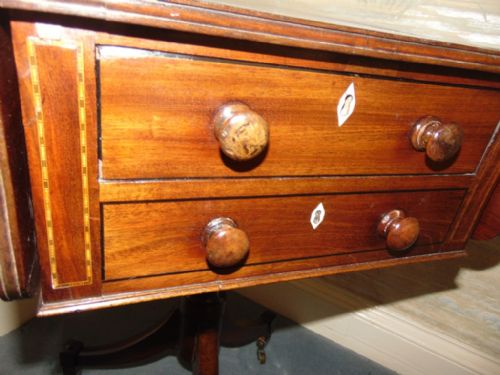 SCOTTUSH GEORGIAN MAHOGANY DROP FLAP TABLE CIRCA 1810 - ADDITIONAL PHOTO 6
