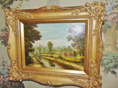 Victorian oil near Cambridge circa 1890